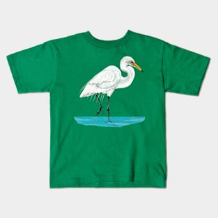 White Heron Kids T-Shirt